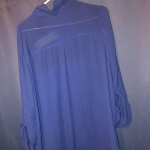 Womens blue dress shirt